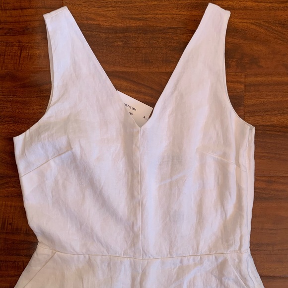 NWT Gap 100% Linen White Dress Size 2 - Picture 3 of 6